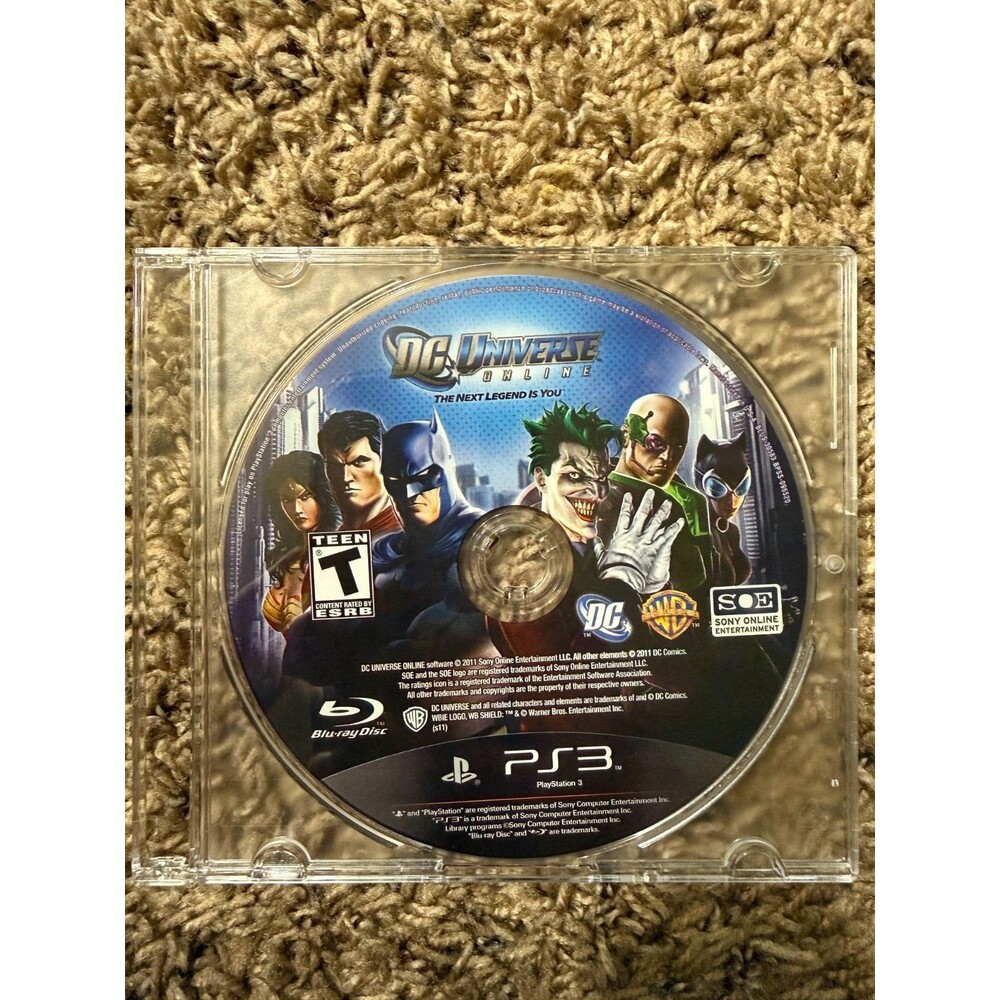 DC Universe Online (Sony Playstation 3, 2011) PS3 - Disc Only